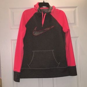 Nike neon pink hoodie